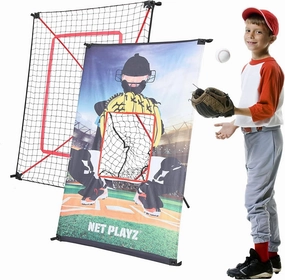 Baseball Gift Practice Net Pitching Net for Kids Teens & Children - Pitch Target Panel   Pitchback Rebounder | Pitch Target Panel   Pitchback Rebounder 2in1 Quick Setup