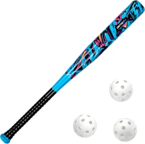 Bat & Ball Set - Graffiti Plastic Bat & Ball Homerun Set- David Ortiz Backyard Baseball Set for Youth, Kids, Teenagers, Adults