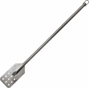 Bayou Classic 1042 42-in Stainless Stir Paddle Perfect for Crawfish and Seafood Boils Durable 42-in Stainless Handle 4-in Wide Perforated Paddle