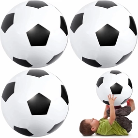 Beach Balls 3Pack - 27" Inflatable Soccer Balls Giant Inflatable Balls, Jumbo Pool Toys Beach Soccer Balls Summer Party Favors Swimming Pool Ball Outdoor Water Game Party Supplies