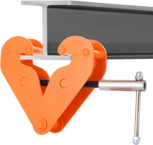 BEAMNOVA I Beam Clamp 4400lbs 2 Ton Load Capacity Heavy Duty Lifting Clamp Tool Metal for Rigging Adjustable Opening Flange