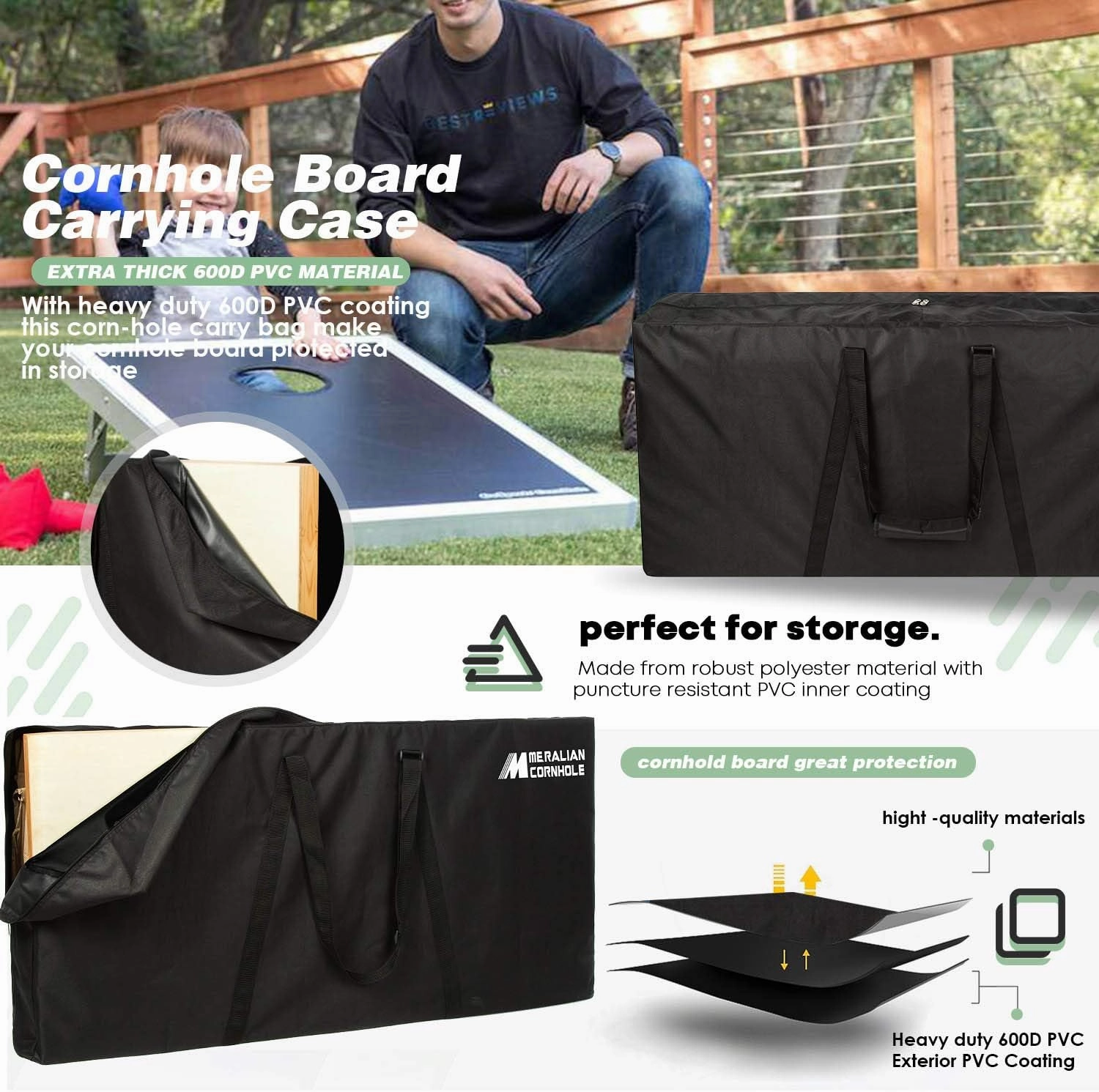 Bear Mountain Cornhole Boards - Choose Your Options - Includes 2 Boards, 8 Bags and More