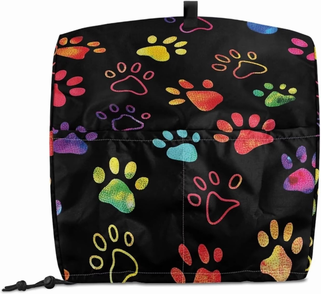 Bear Paw Print Cooking Machine Dust Cover with Handle Pocket, 4.5-5 Quart Kitchen Appliance Covers, Suitable for Coffee Makers, Blenders and Other Small Appliances