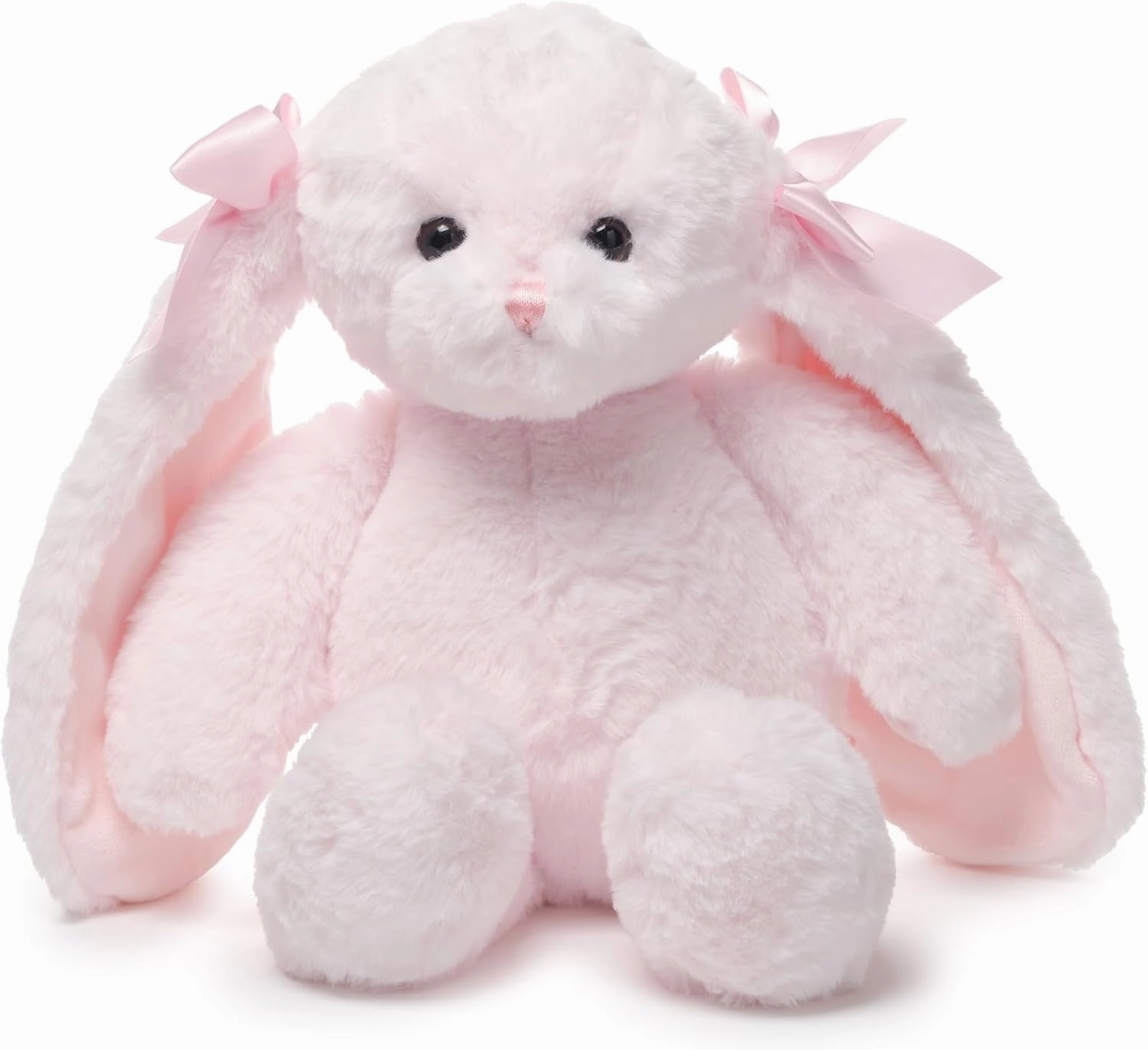 Bearington Bun Bun The Plush Easter Bunny, 14 Inch Pink Bunny Easter Stuffed Animal