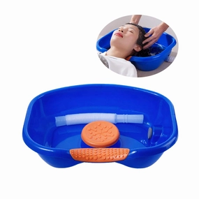 Bedside Shampoo Basin, Portable Hair Washing Basin with Head Cushion and Retractable Hose - (18.72x13.65 inch),Freestanding - Sink,for Handicapped, Bedridden, Kids,Hair Cuts and Coloring