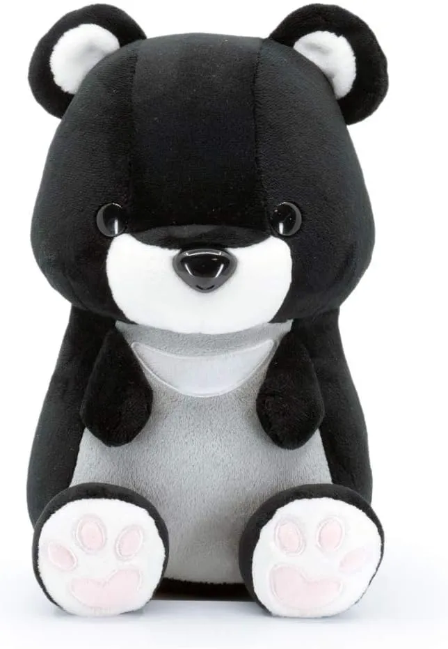 Bellzi Teddy Bear Cute Stuffed Animal Plush Toy - Adorable Soft Black Bear Toy Plushies and Gifts - Perfect Present for Kids, Babies, Toddlers - Moonbi