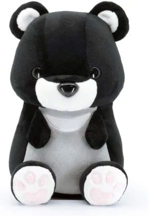 Bellzi Teddy Bear Cute Stuffed Animal Plush Toy - Adorable Soft Black Bear Toy Plushies and Gifts - Perfect Present for Kids, Babies, Toddlers - Moonbi
