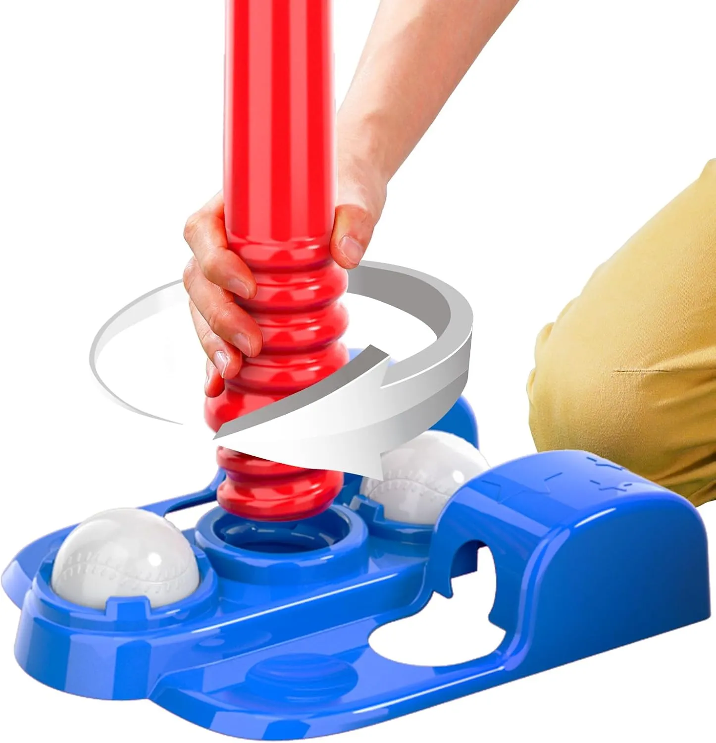 Bennol T Ball Set Toys for Kids 3-5 5-8, Kids Baseball Tee for Boys Toddlers, Auto Ball Launcher, Indoor Outdoor Outside Sports Tee Ball Set Toys Gifts for 3 4 5 6 Year Old Boys Toddler Kids