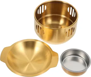 BESPORTBLE 1Set Cooking Pot for Camping and Outdoor Use Lightweight Stockpot with Stove Versatile Kitchenware for Restaurants and Picnics Durable and Portable Design