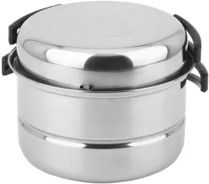 BESPORTBLE Camping Cooking Set Camping Pot 1 Set 3pcs Stainless Steel Outdoor Camping Picnic Pot Cookware Picnic Pan Set Cooking Tool Set for 2-3 People () Camping Cooking Set Present Set