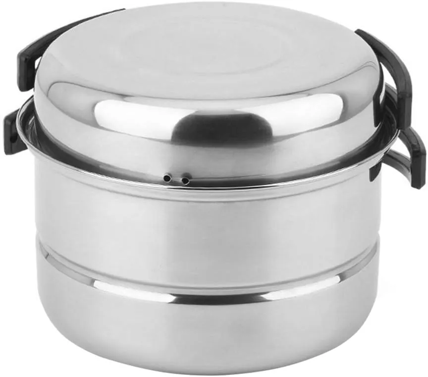 BESPORTBLE Camping Cooking Set Camping Pot 1 Set 3pcs Stainless Steel Outdoor Camping Picnic Pot Cookware Picnic Pan Set Cooking Tool Set for 2-3 People () Camping Cooking Set Present Set