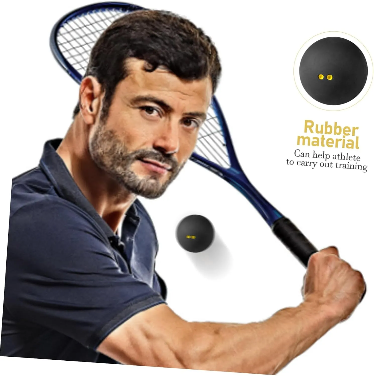 BESPORTBLE Squash Ball Racketball Ball Racket Ball for Competition Indoor Racket Ball Single Dot Racket Ball Racket