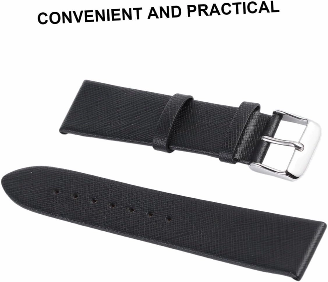 BESPORTBLE mm Plain Cowhide Strap Unisex Straps Watchband Band for Men Bands Replacement Wristband for Water Strap
