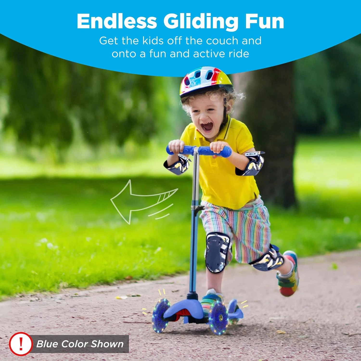 Best Choice Products Kids Mini Kick Scooter Toy w/ Light-Up Wheels, Height Adjustable T-Bar, Foot Break - Purple