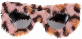BESTOYARD Plush Sunglasses Funky Sunglasses 90s Sunglasses for Women Party Glasses Furry Sunglasses Funny Sunglasses Trendy Sunglasses Vintage Sunglasses Ac Miss Aldult Cool Glasses