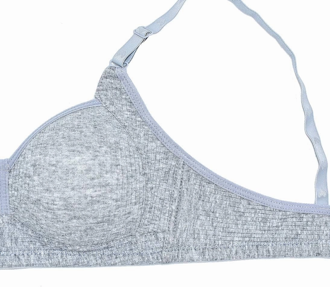 Big Girls Wireless Lightly Padded Training Beginner Bras and Underwear Set