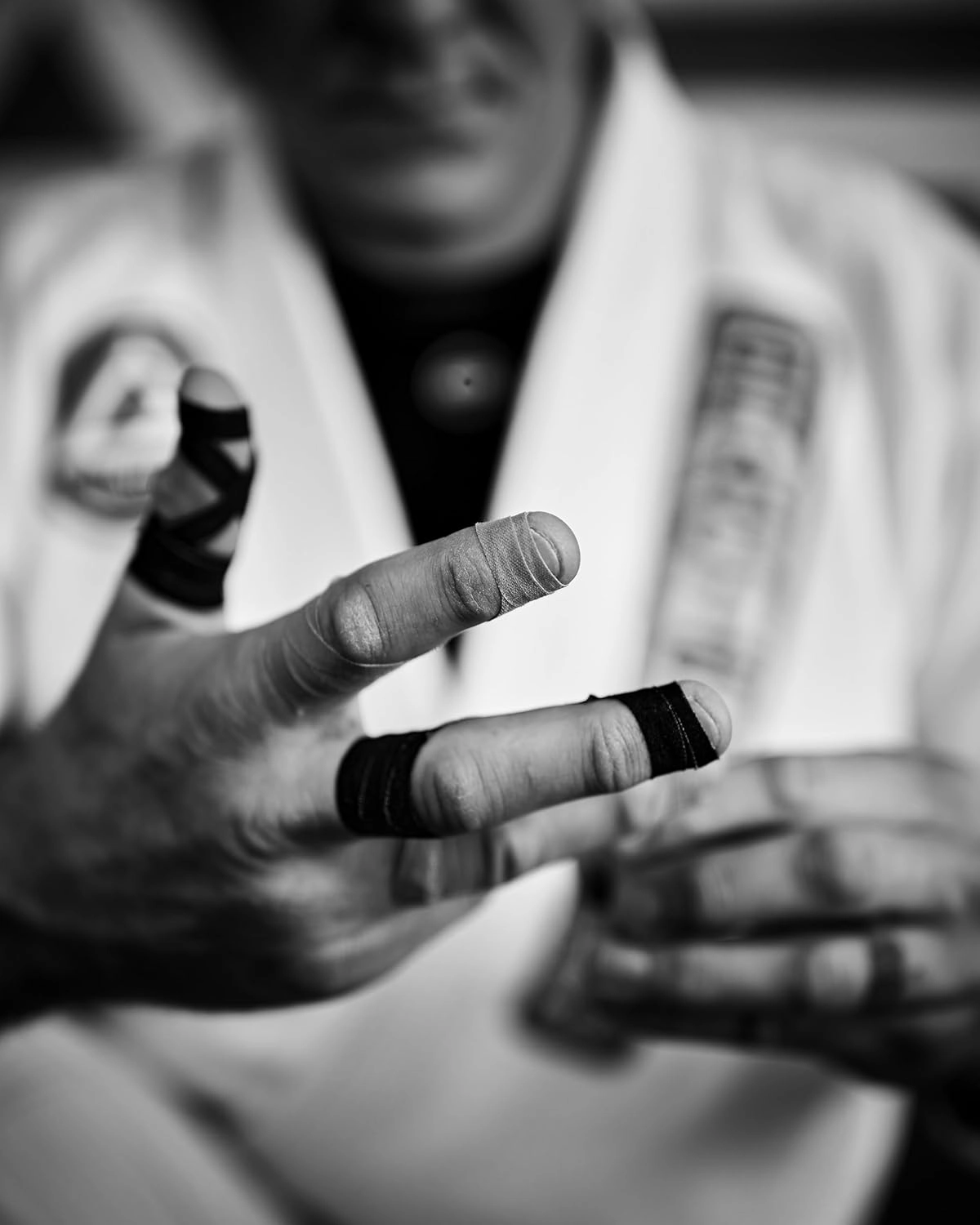Bighorn Athletics Premium Competition Jiu-Jitsu Finger Tape, 8-Rolls, 50% Stronger Material, Residue-Free (0.5-Inch, Black)