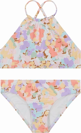 Billabong Girls' Two-Piece Bikini Swimsuit Set, UPF 50  Sun Protection, Quick-Dry Bathing Suit