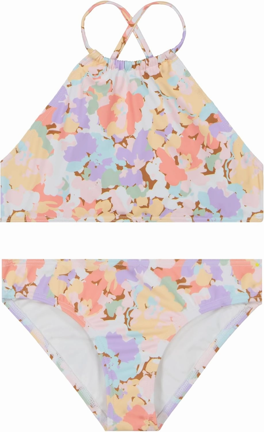 Billabong Girls' Two-Piece Bikini Swimsuit Set, UPF 50  Sun Protection, Quick-Dry Bathing Suit