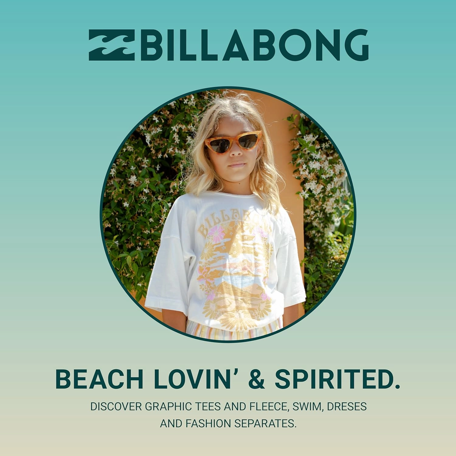 Billabong Girls Sunshine Love Relaxed Fit Jumpsuit Overalls