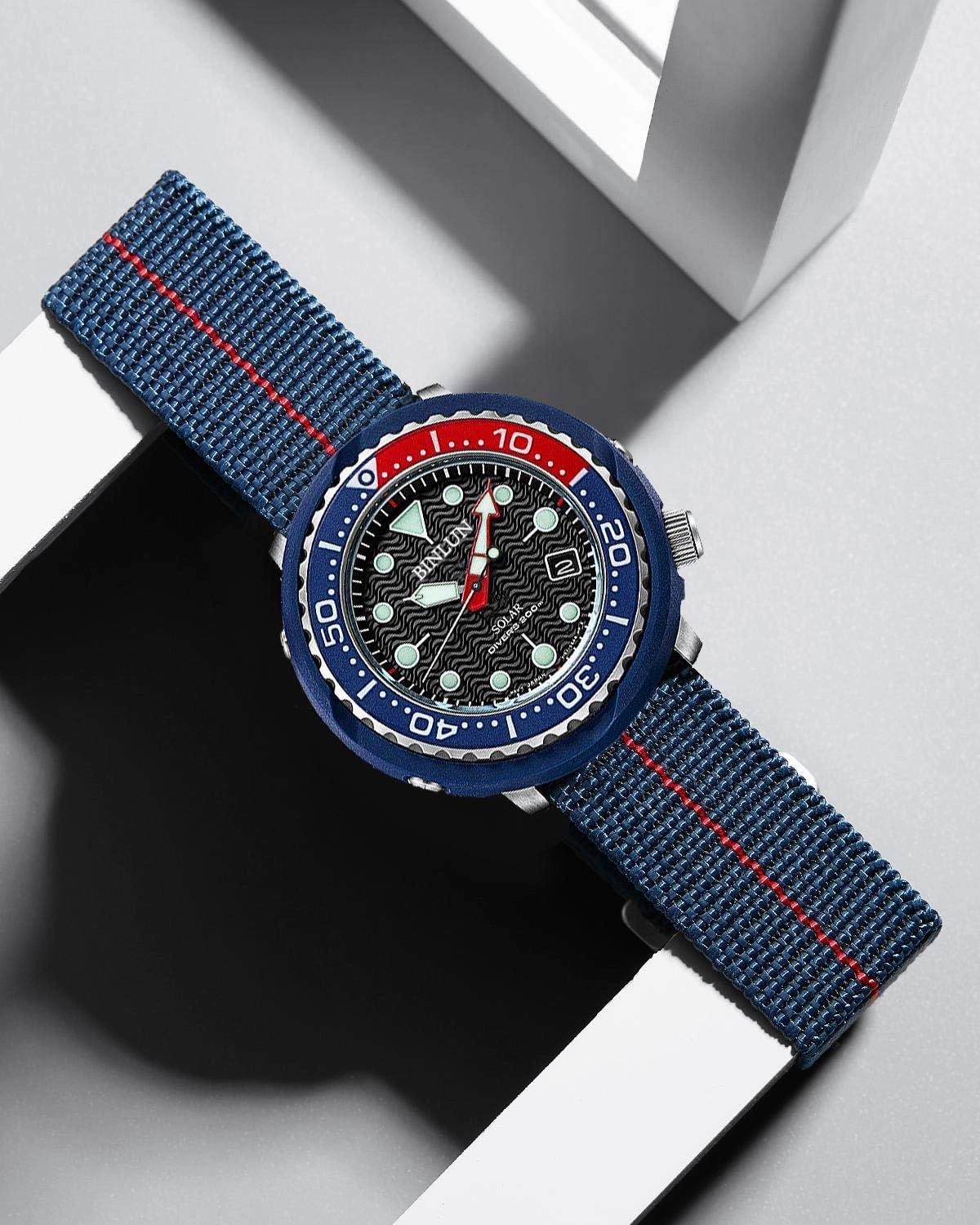BINLUN Elastic Fabric Nylon Watch Band Waterproof Military Replacement Strap Men