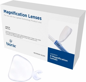 Bionix - Magnification Lens for Plastic Lighted Ear Curette, Earwax Removal Tool Accessory, Easy-to-Use, Convenient, Designed for Medical Professionals (5-Pack)