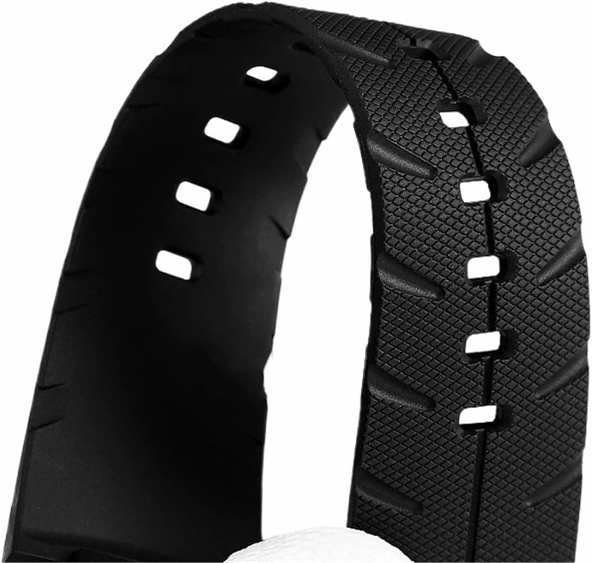 Black Silicone Watchband Watch Accessories Men And Women Sports Universal Quick Release Rubber Watch Strap 16mm