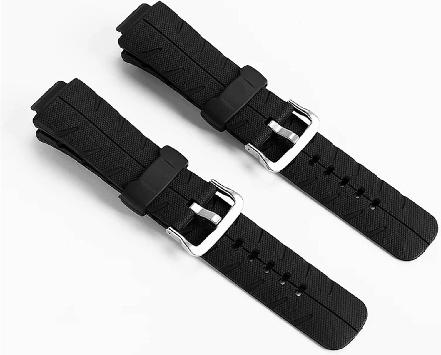 Black Silicone Watchband Watch Accessories Men And Women Sports Universal Quick Release Rubber Watch Strap 16mm