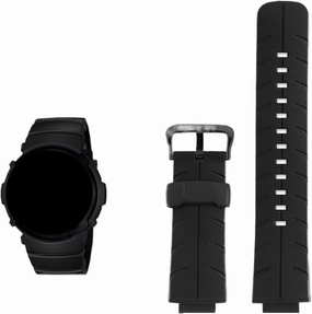 Black Silicone Watchband Watch Accessories Men And Women Sports Universal Quick Release Rubber Watch Strap 16mm