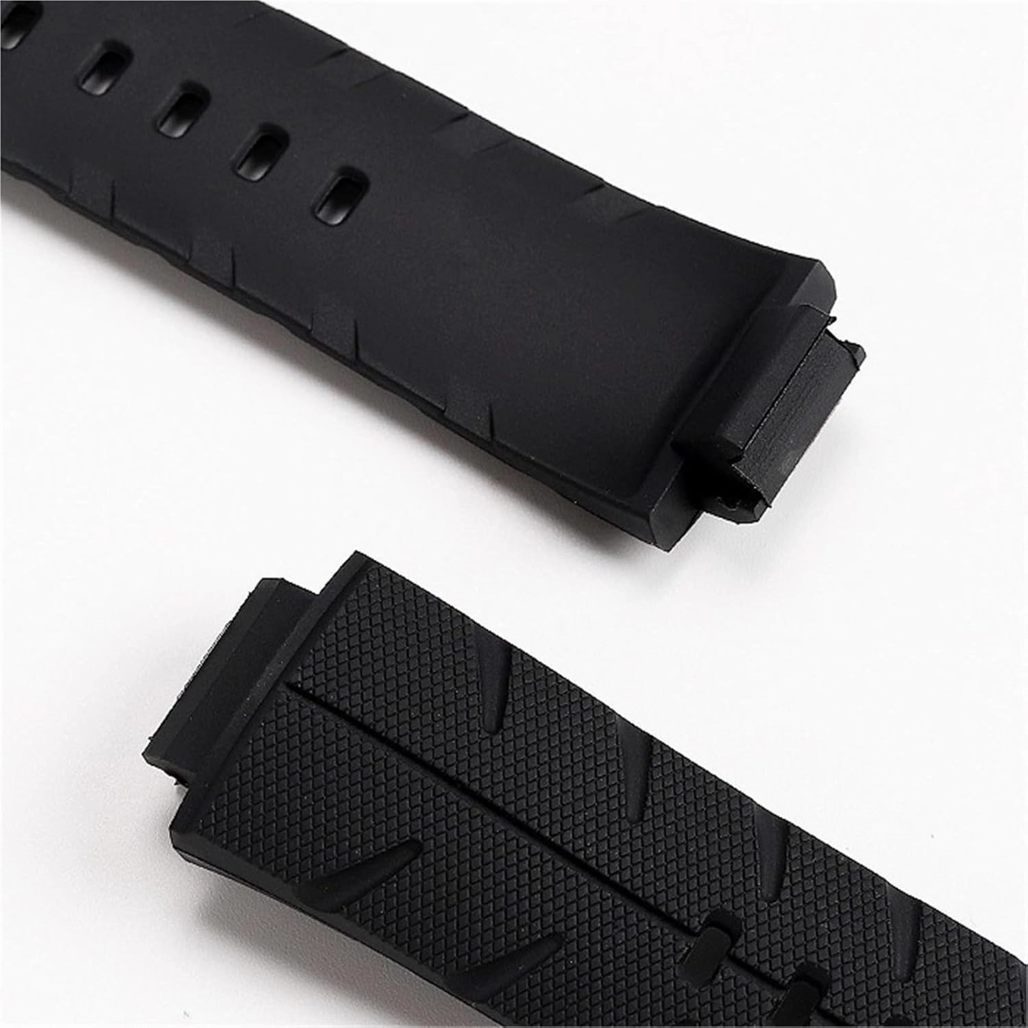 Black Silicone Watchband Watch Accessories Men And Women Sports Universal Quick Release Rubber Watch Strap 16mm
