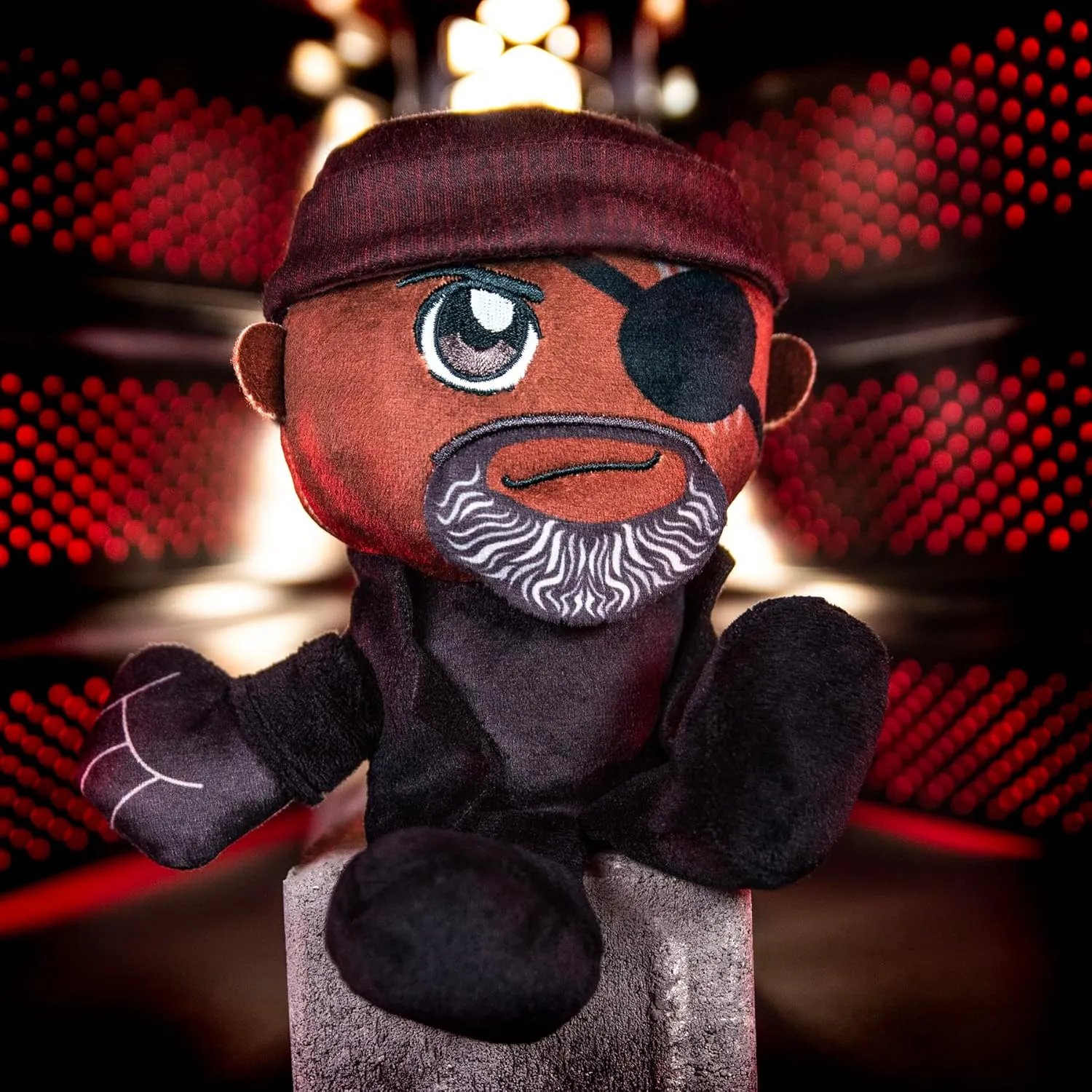 Bleacher Creatures Marvel Nick Fury Secret Invasion 8" Kuricha Sitting Plush- Soft Chibi Inspired Toy