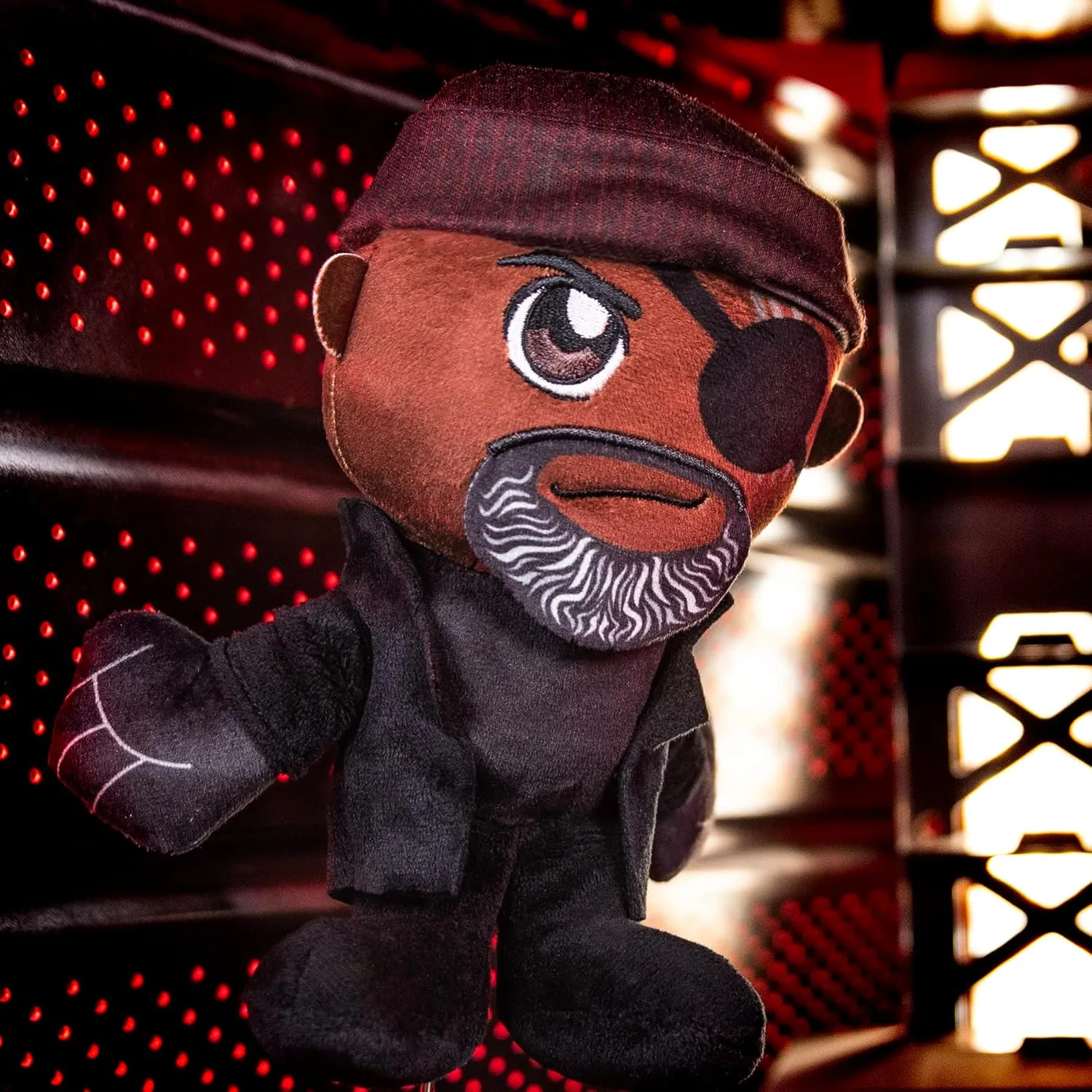 Bleacher Creatures Marvel Nick Fury Secret Invasion 8" Kuricha Sitting Plush- Soft Chibi Inspired Toy