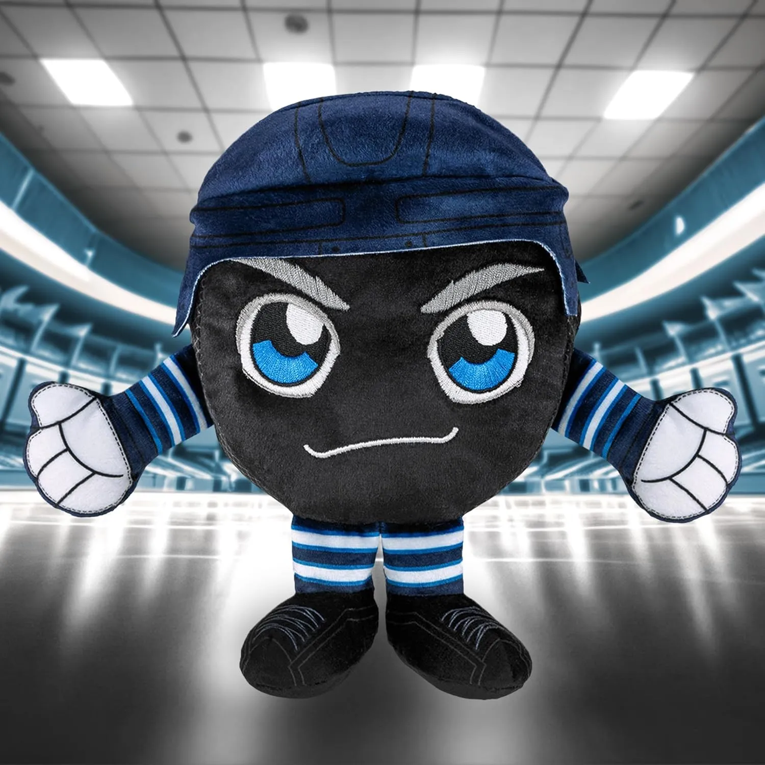 Bleacher Creatures Winnipeg Jets 8" NHL Kuricha Hockey Puck Sitting Plush - Soft Chibi Inspired Plush