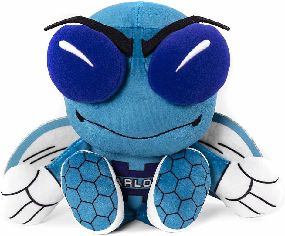 Bleacher Creatures Charlotte Hornets Hugo Mascot Kuricha Sitting Plushees- Soft Chibi Inspired Mascot