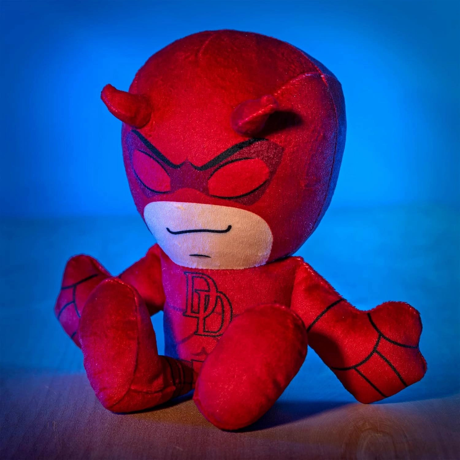 Bleacher Creatures Marvel Daredevil 8" Kuricha Sitting Plush- Soft Chibi Inspired Toy