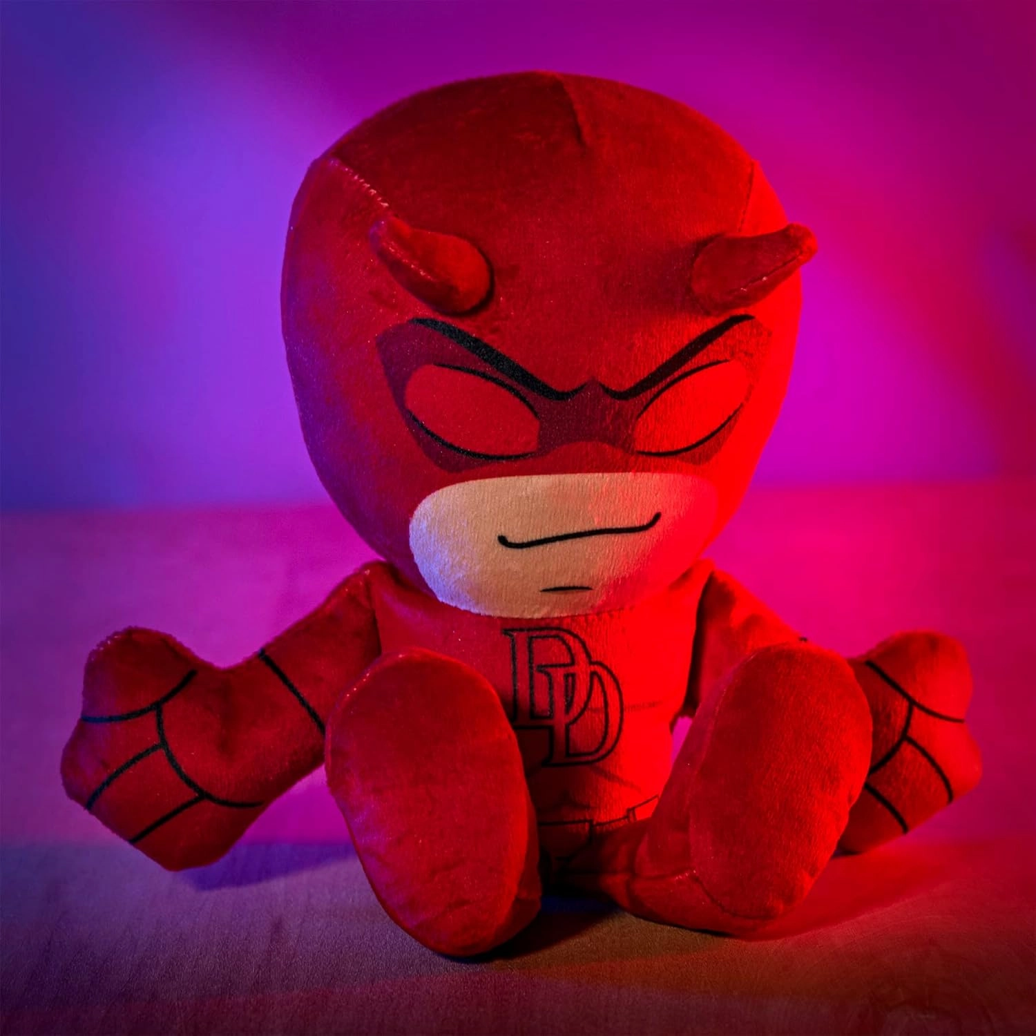 Bleacher Creatures Marvel Daredevil 8" Kuricha Sitting Plush- Soft Chibi Inspired Toy