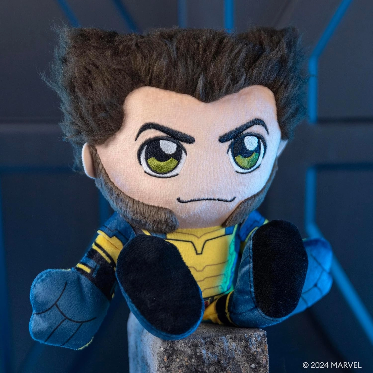 Bleacher Creatures Marvel Deadpool 3 Wolverine 8" Kuricha Sitting Plush - Soft Chibi Inspired Toy