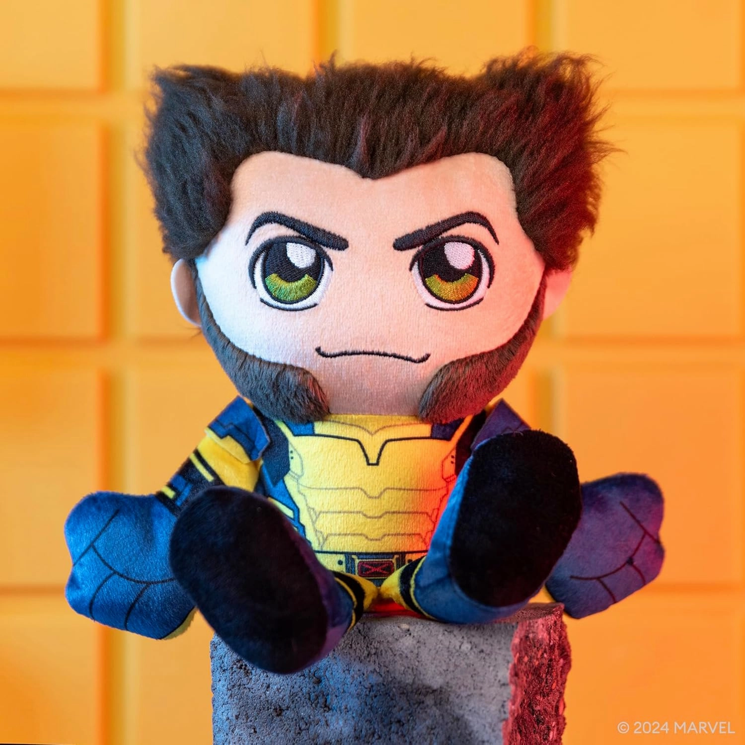 Bleacher Creatures Marvel Deadpool 3 Wolverine 8" Kuricha Sitting Plush - Soft Chibi Inspired Toy