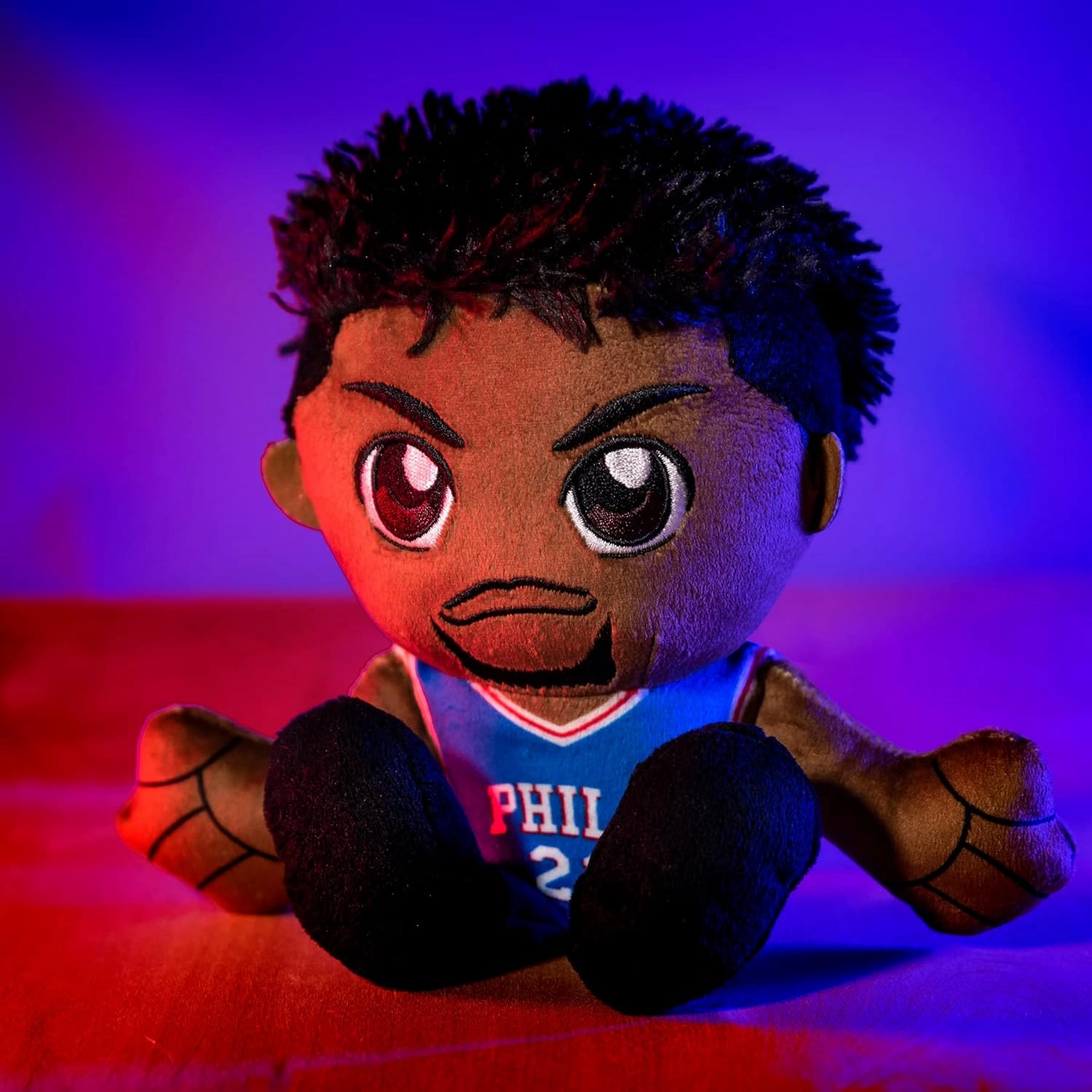 Bleacher Creatures Philadelphia 76ers Joel Embiid 8" Kuricha Plush - Soft Chibi Inspired NBA Baller