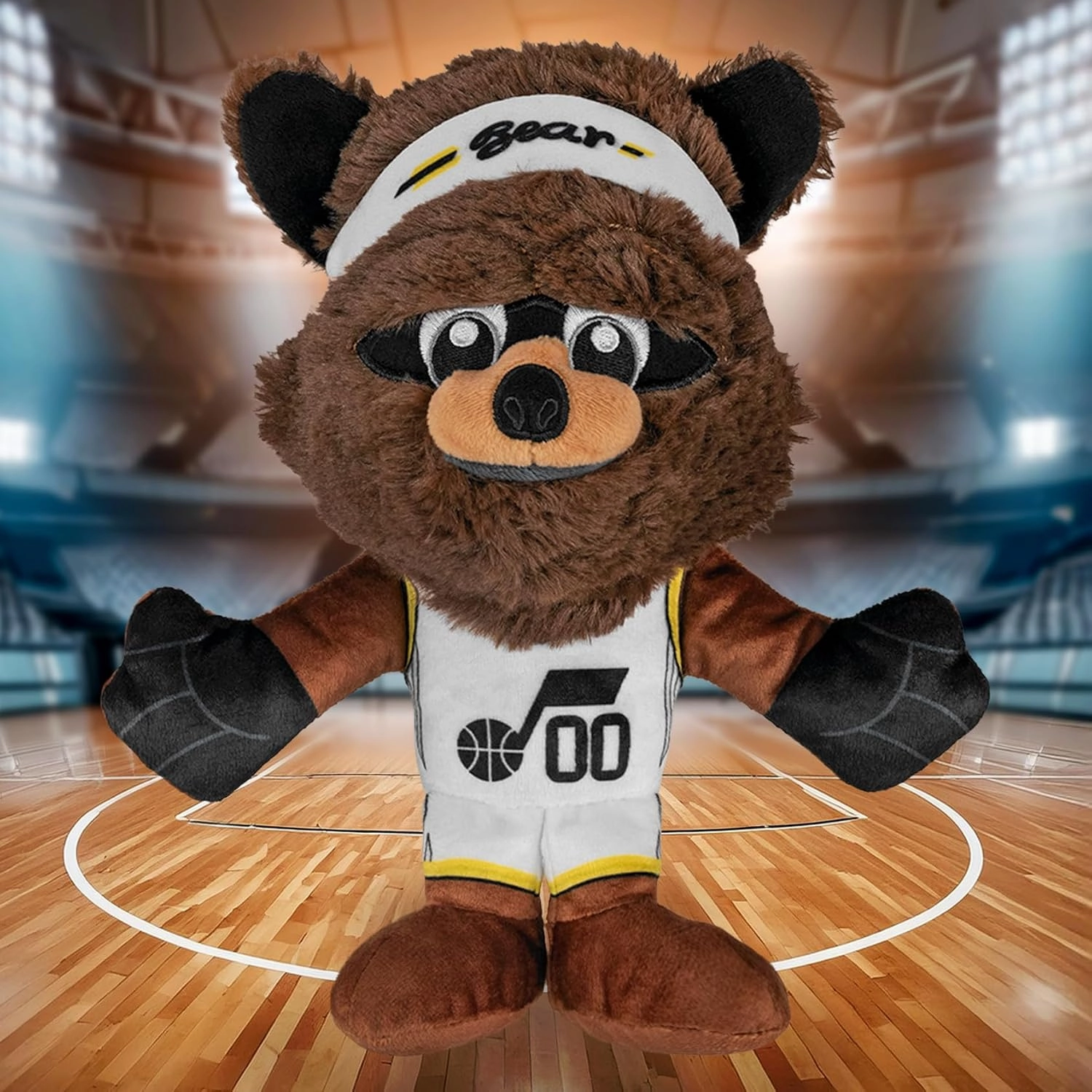 Bleacher Creatures Utah Jazz Jazz Bear Mascot 8" Kuricha Sitting Plush(Association Uniform) - Soft Chibi Inspired NBA Mascot