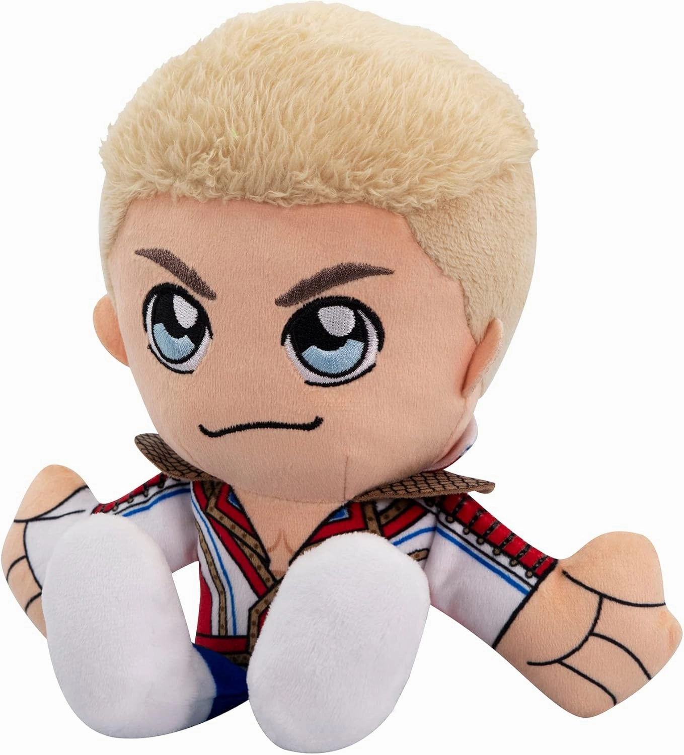 Bleacher Creatures WWE Cody Rhodes 8" Kuricha Sitting Plush- Soft Chibi Inspired Toy