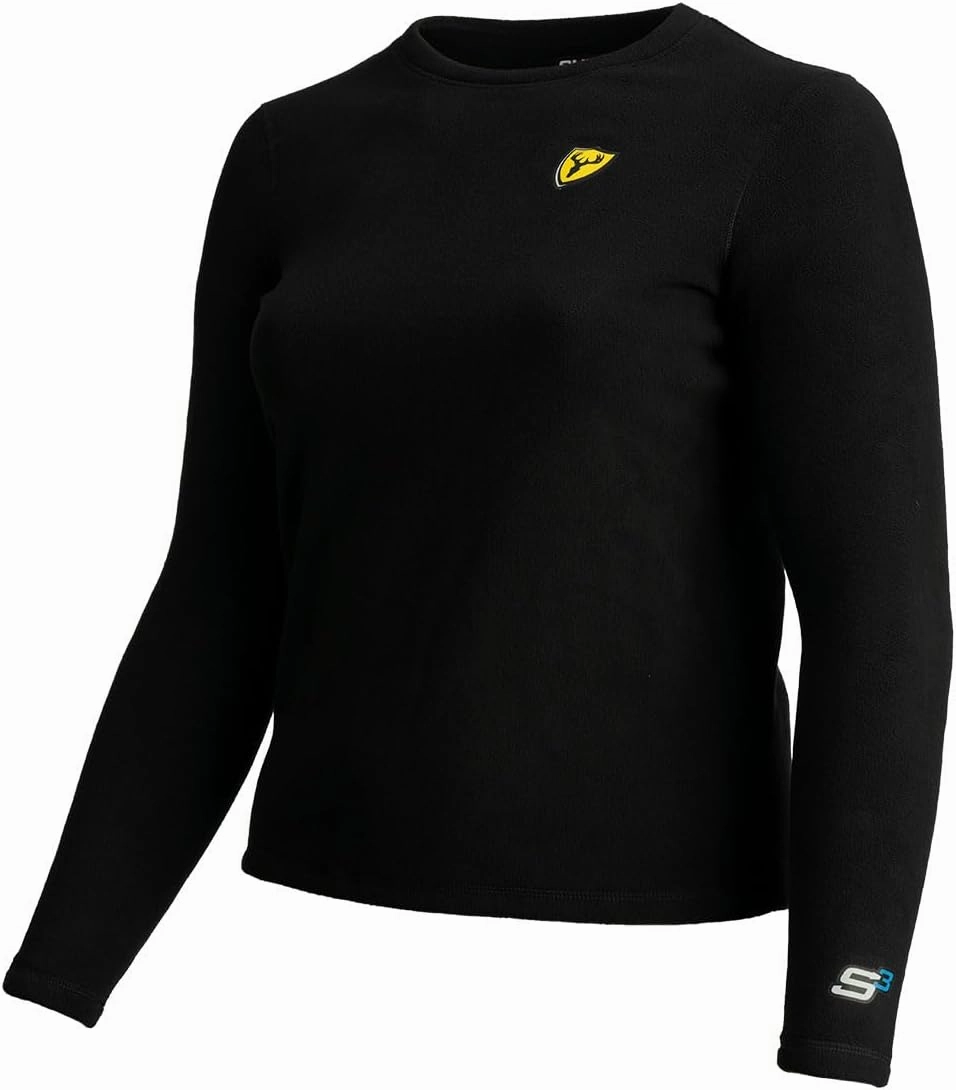 Blocker Outdoors Womens Koretec Polar Weight Baselayer Top - Black