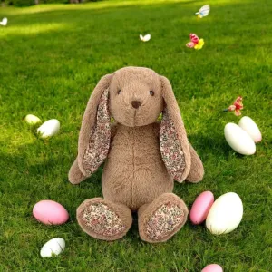 Blossom The Bunny 16 inch Plush Stuffed Animal Soft Cuddly Bunny Toy Ideal for Kids Toddlers Gift Easter Springtime Lovable Plushie Bunny for Nursery Bedroom Decoration