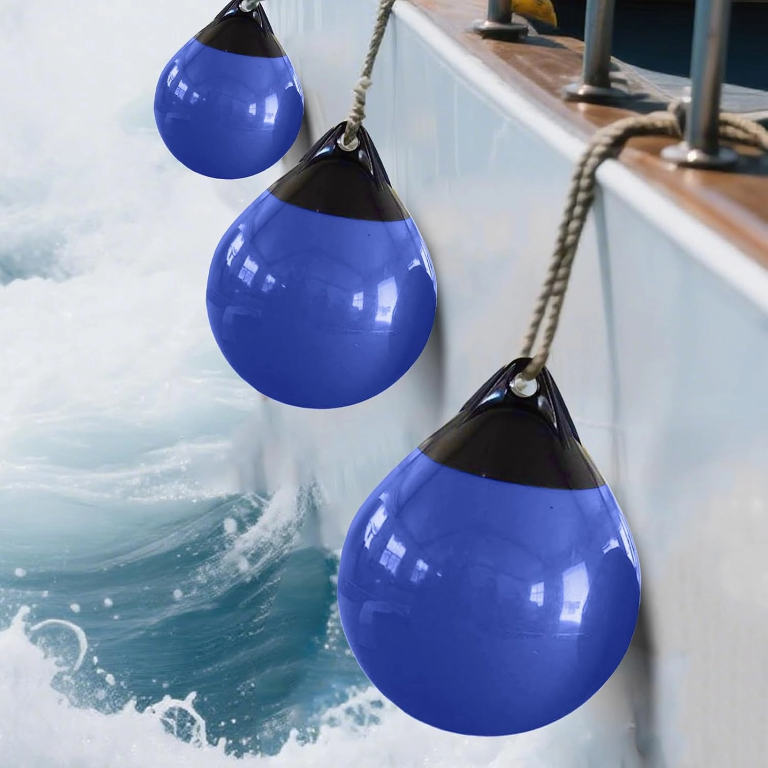 Boat Buoy Ball,Marine Boat Mooring Buoy Inflatable Ball | Anti-Collision Marine Safety Flotation Devices for Motorboats Yachts Aquaculture Skiboats