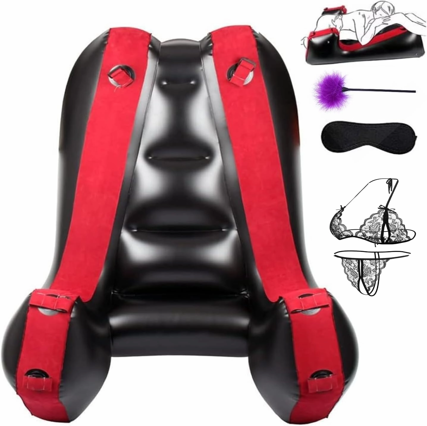 Bondaged Kit Bed Restraints Spreader Bar for Couples Sex Tie Downs Under Mattress for King Bed Hand Leg Cuffs Wrist Bed Straps Handcuffs Set for Bedroom Adult Play Blindfolds Toys Sweatshirt H3D