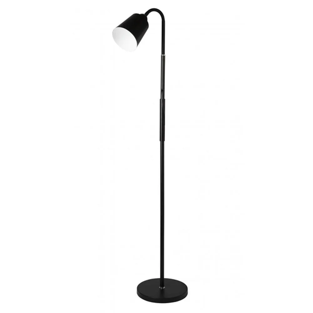 Bontak Floor Lamp Adjustable Head 1Lt in Wood/Black or Black