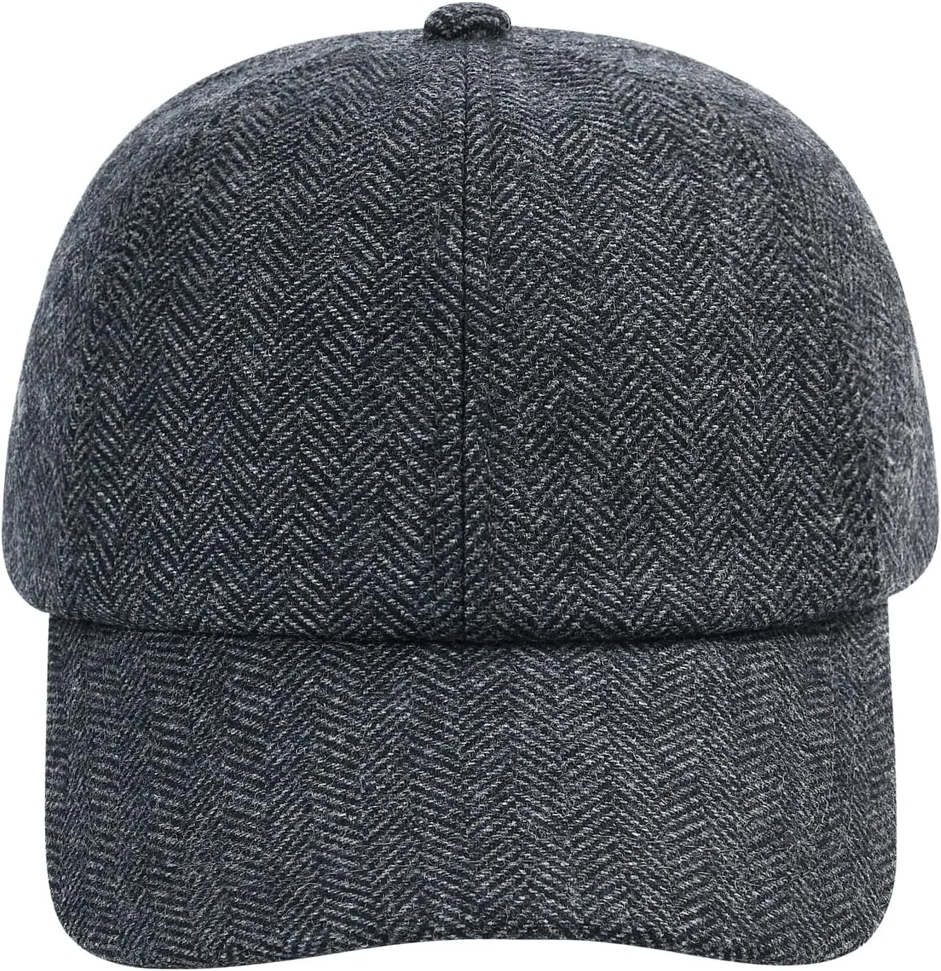 BOTVELA Wool Baseball Cap for Men Adjustable Unstructured Tweed Hat