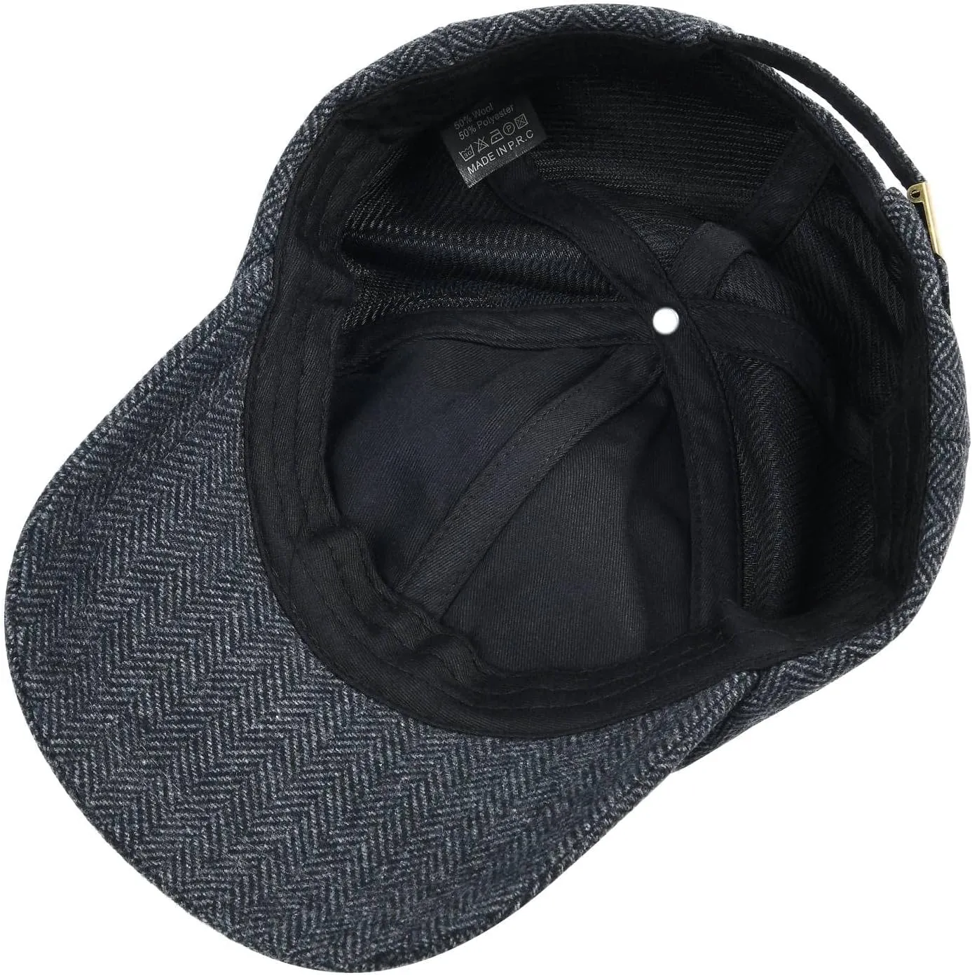 BOTVELA Wool Baseball Cap for Men Adjustable Unstructured Tweed Hat