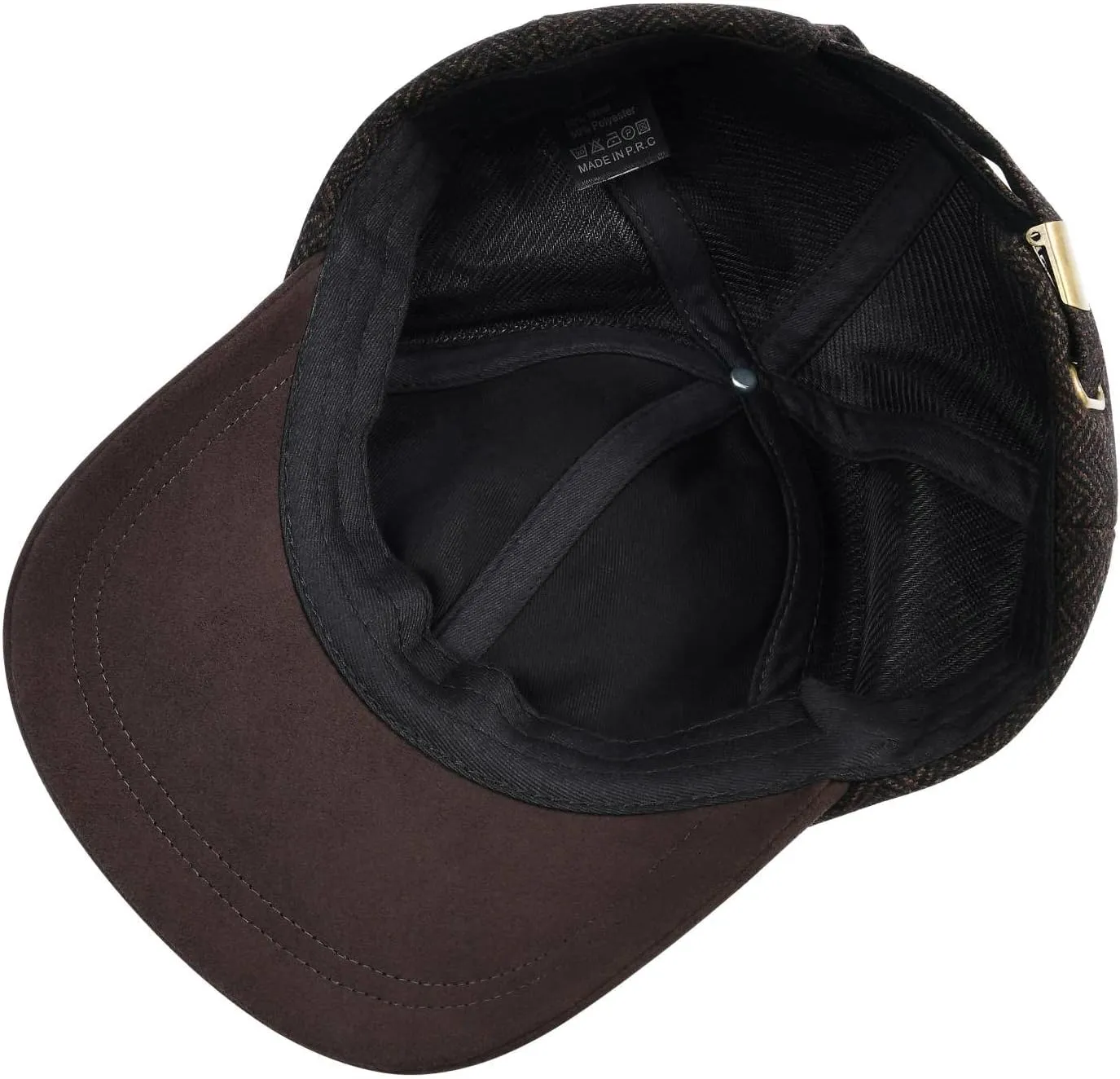 BOTVELA Wool Baseball Cap for Men Adjustable Unstructured Tweed Hat