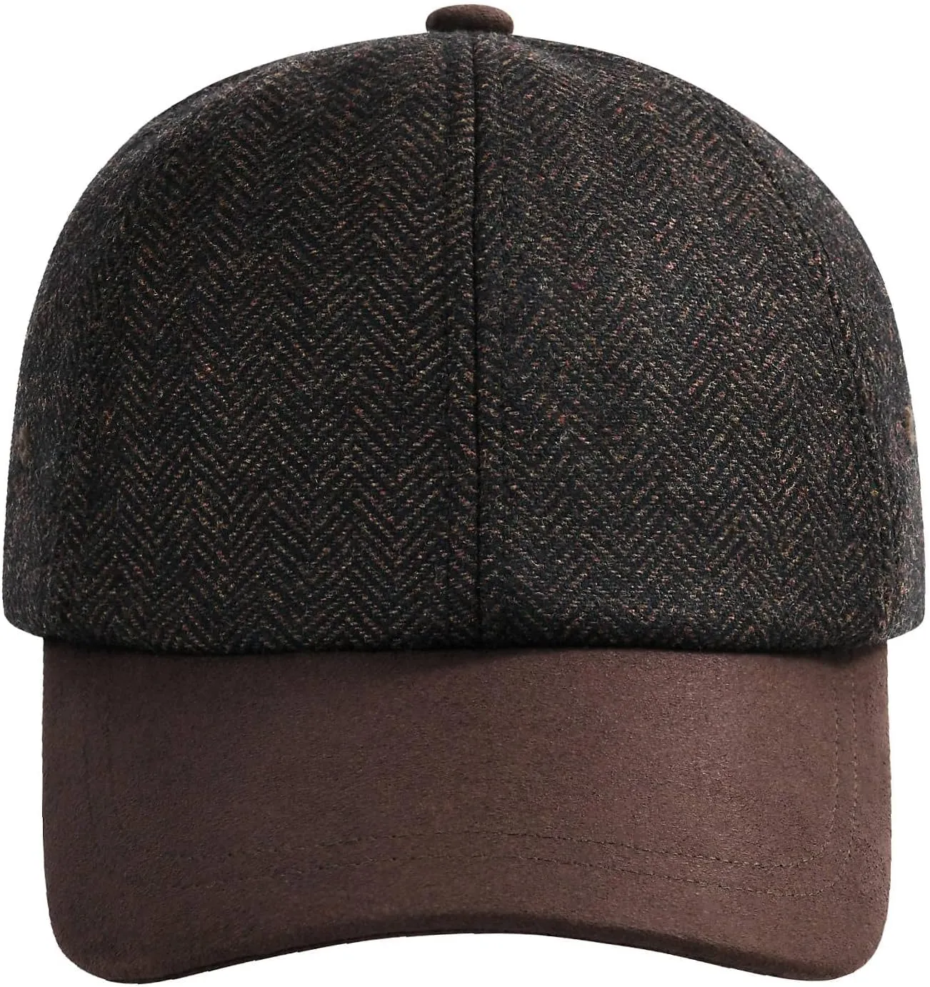BOTVELA Wool Baseball Cap for Men Adjustable Unstructured Tweed Hat